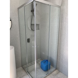 Australia Custom made Semi-Frameless Corner Sliding Shower Screen (900-1000) * (900-1000) *1950